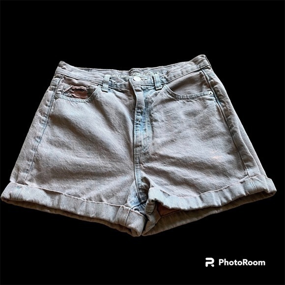 American Eagle Outfitters Pants - Pink American eagle mom shirt style denim jean shorts